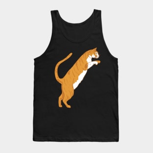 Orange Tabby Cat Tank Top